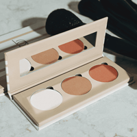 On The Go - Custom-Blended 3 Pan Shades - Touch Up For All Skin Tones