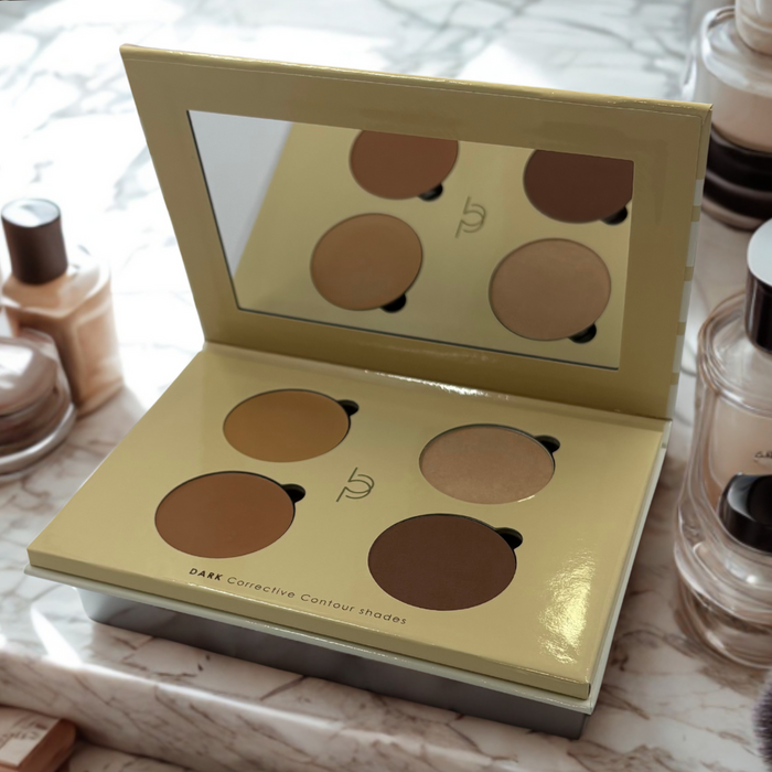 Corrective Contour Shade Kit - Custom-Blended Contour for Dark Skin Tones
