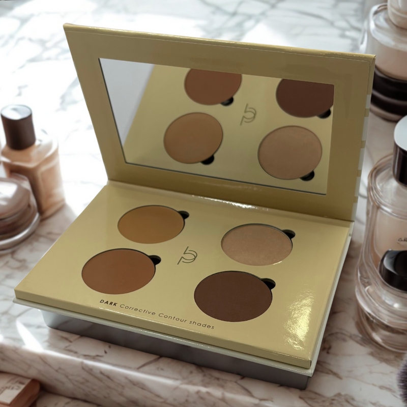 Corrective Contour Shade Kit – Custom-Blended Contour for Dark Skin Tones