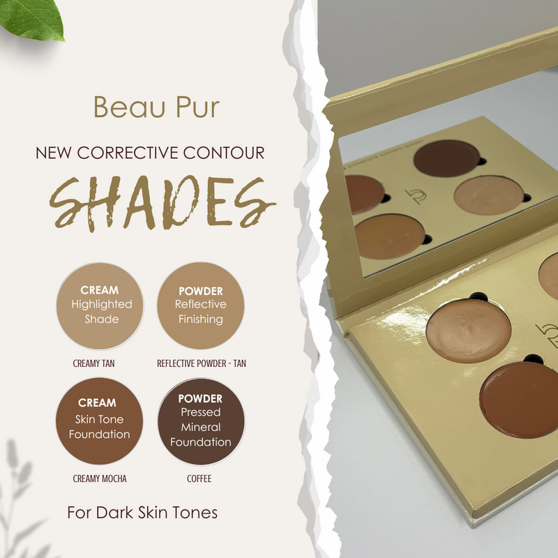 Corrective Contour Shade Kit - Custom-Blended Contour for Dark Skin Tones