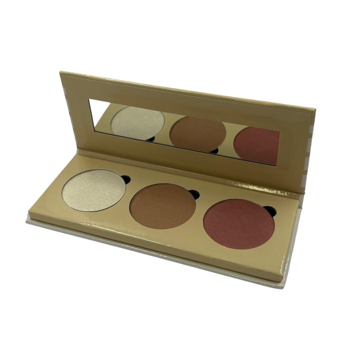 On The Go - Custom-Blended 3 Pan Shades - Touch Up For All Skin Tones