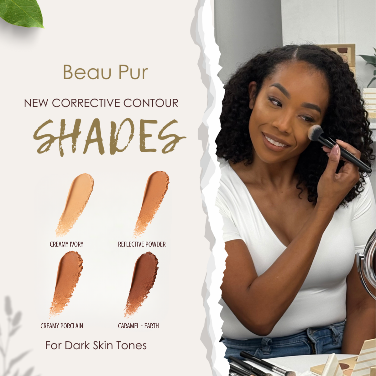 Corrective Contour Shade Kit - Custom-Blended Contour for Dark Skin Tones