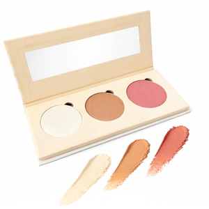 On The Go - Custom-Blended 3 Pan Shades - Touch Up For All Skin Tones