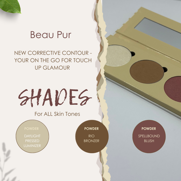 On The Go - Custom-Blended 3 Pan Shades - Touch Up For All Skin Tones