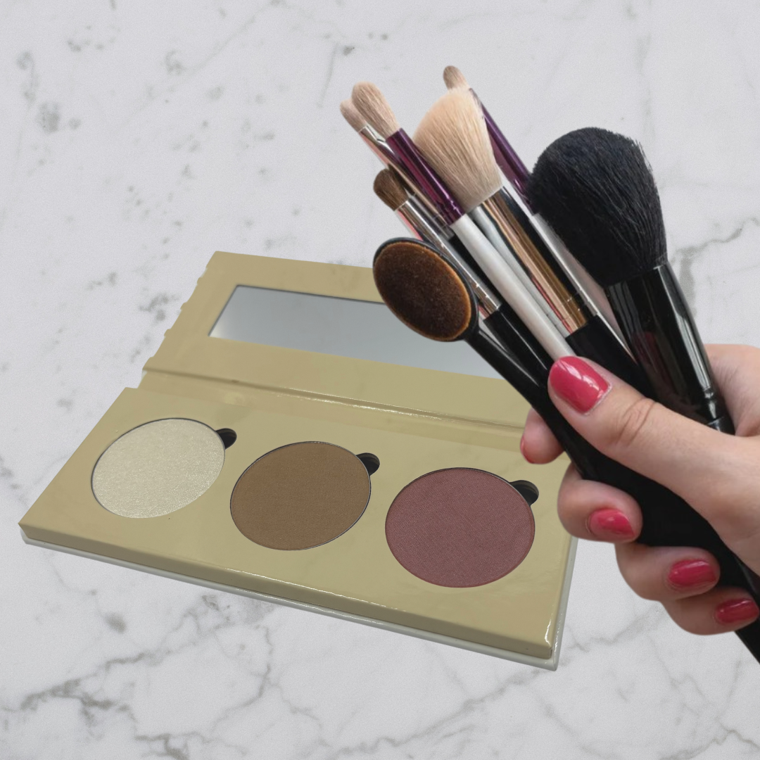 On The Go - Custom-Blended 3 Pan Shades - Touch Up For All Skin Tones