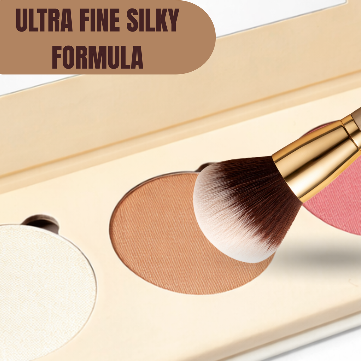 On The Go - Custom-Blended 3 Pan Shades - Touch Up For All Skin Tones